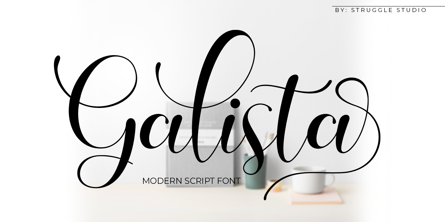 Beispiel einer Galista-Schriftart